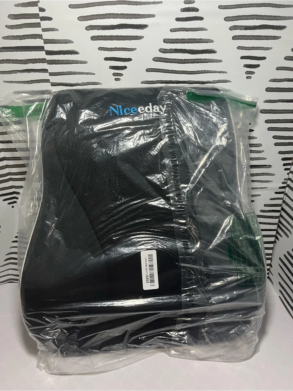 Niceeday Black Lumbar Support Pillow
